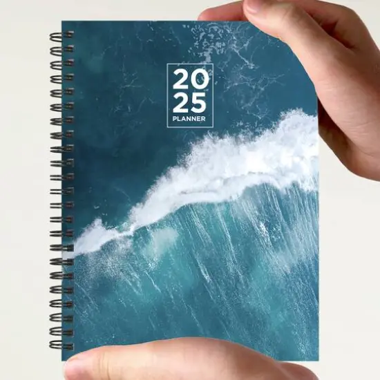 TF Publishing 2025 Big Wave Medium Weekly Monthly Spiral Planner {8}
