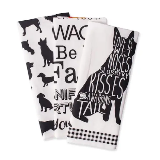 DII&reg; Dog Printed Dishtowel Set {1}