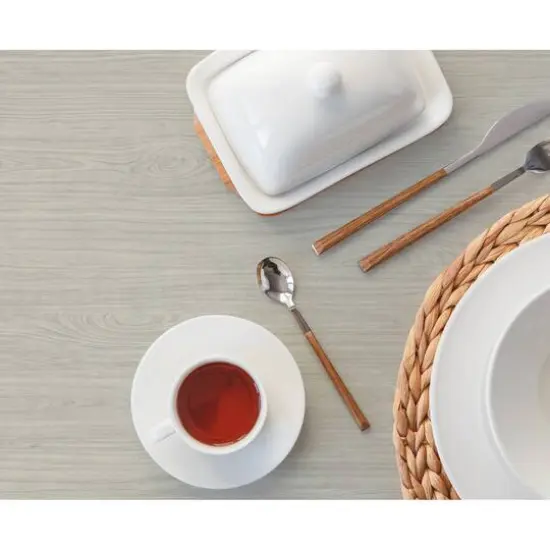 RoomMates Cherry Wood Peel & Stick Wallpaper Gray {6}