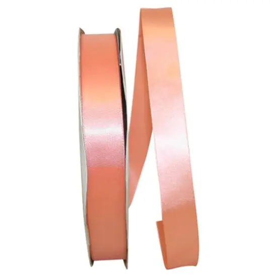 JAM Paper 7/8" x 100yd. Satin Single Face Ribbon Peach {1}