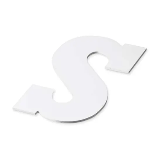 13" White MDF Uppercase Letter by Make Market&reg; S {4}