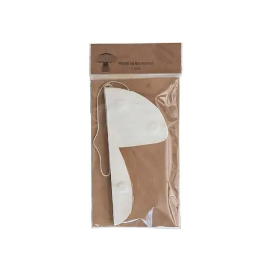 Hello Honey&reg; Brown Paper Mushroom Folding Honeycomb Ornament Set with Gold Glitter Edge {4}