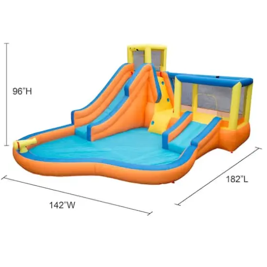 Banzai&reg; 15ft. Slide 'N Bounce Water Park&trade; {6}