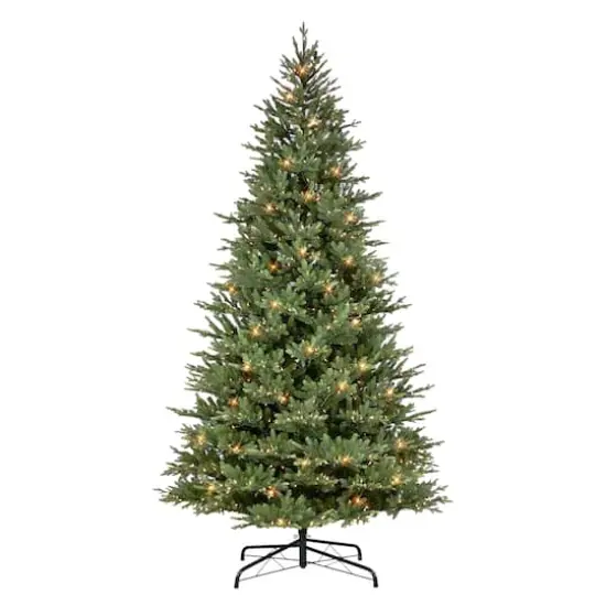 10ft. Pre-Lit Balsam Artificial Fir Tree, Clear LED Lights {1}
