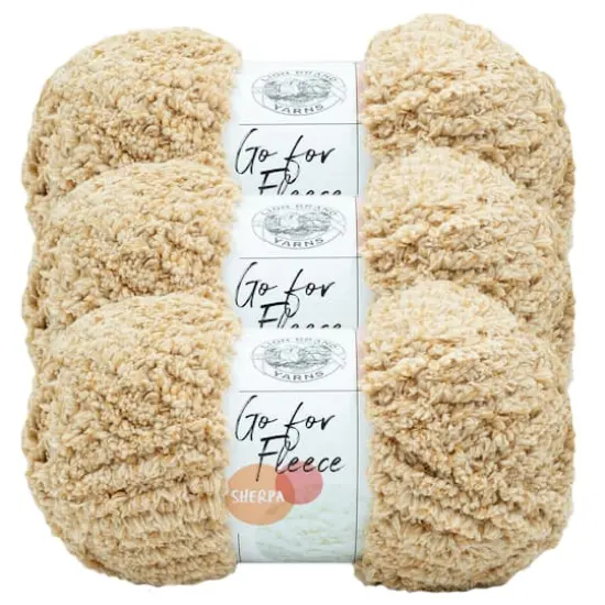 3 Pack Lion Brand&reg; Go For Fleece Sherpa Yarn Honey {1}