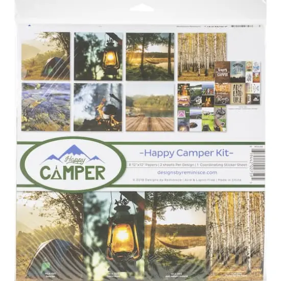 Reminisce Collection Kit 12"X12"-Happy Camper {3}