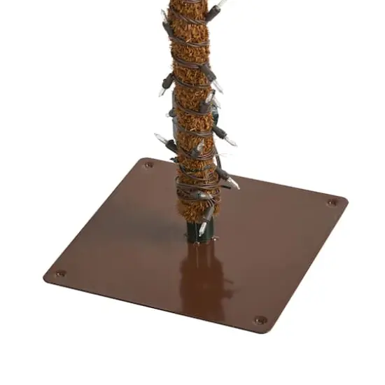 7ft. Pre-Lit Christmas Palm Tree, Warm White LED Lights {5}