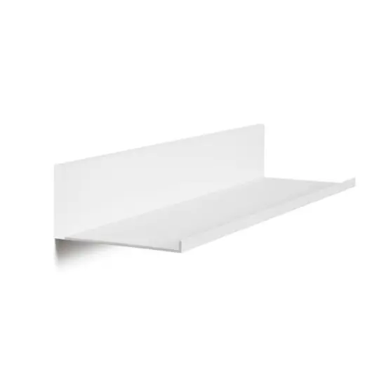 Hangz&trade; White No Stud 4" Depth Floating Shelf {3}