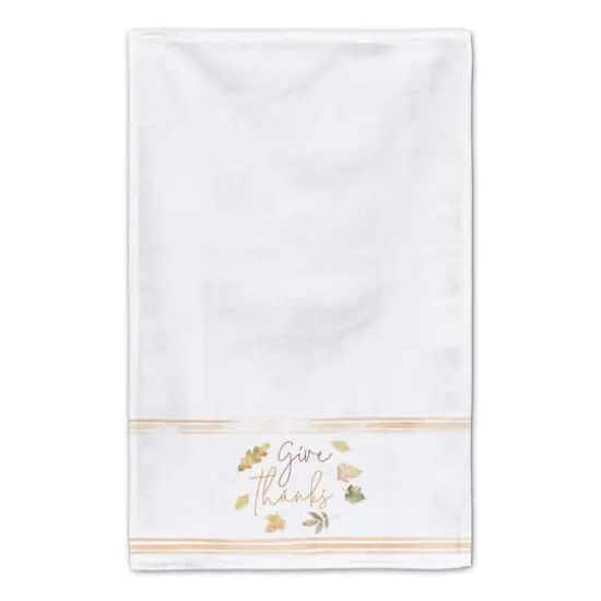 Give Thanks Leaves Tea Towel Set {5}