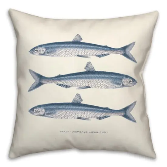 Smelt Fish 18" x 18" Indoor / Outdoor Pillow {1}