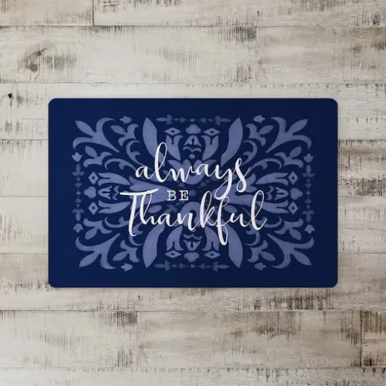 Always Be Thankful Floor Mat {3}