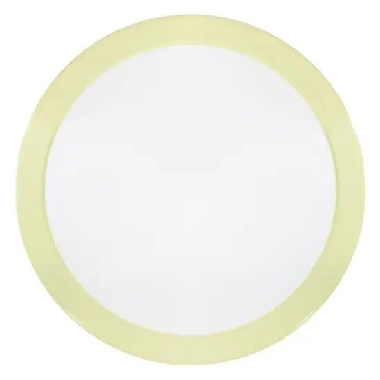 22" Outdoor Retro Tulip Side Table Yellow/White {4}