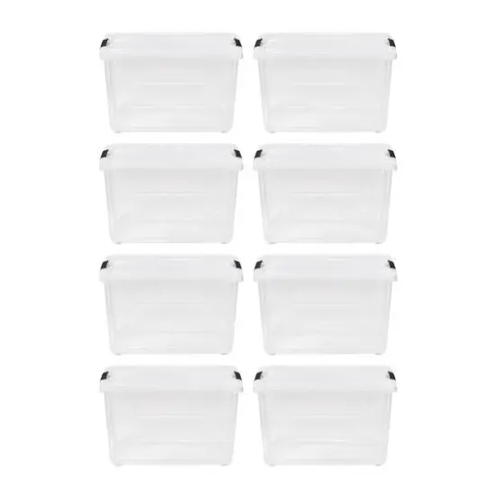 IRIS Stack & Pull&trade; Plastic Storage Boxes Clear {1}