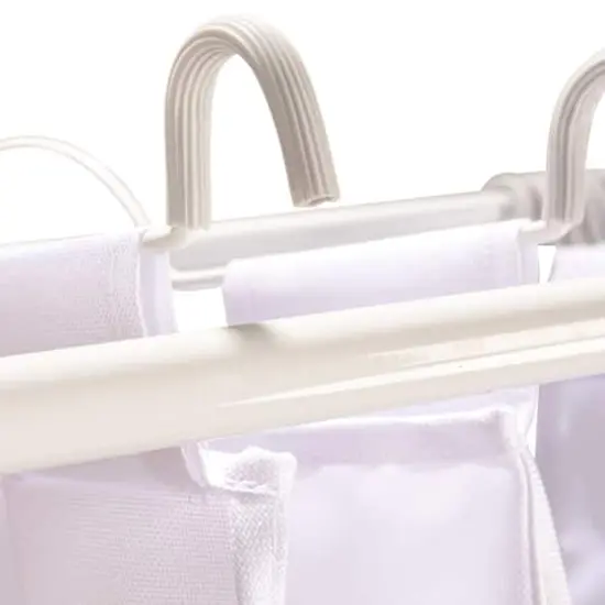 Household Essentials 4-Bag Rolling Laundry Sorter Cart White {8}