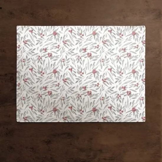 Holly And Leaves 18x14 Cotton Twill Placemat {3}
