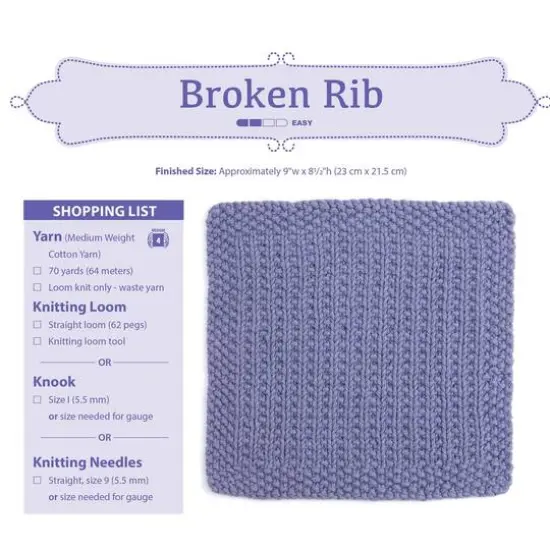 Leisure Arts&reg; Loom Knit Dishcloths Book {5}