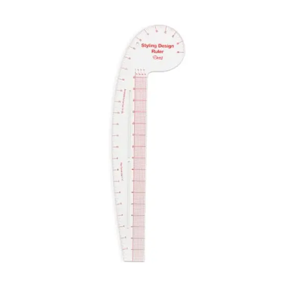 Dritz&reg; Clear Curved & Straight Edge Styling Design Ruler {5}