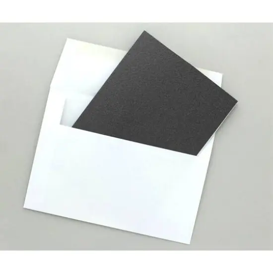 PA Paper&trade; Accents 4.25" x 5.5" Black Glitter Cards & Envelopes, 12ct. {3}