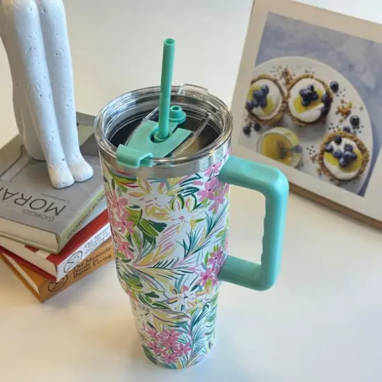 40oz. Tropical Toss Stainless Steel Insulated Tumbler by Celebrate It&trade; {4}