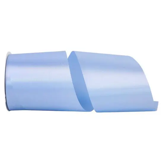 JAM Paper 4" x 50yd. Satin Allure Single Face Ribbon Light Blue {1}