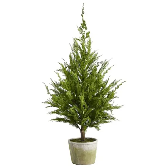 3.5ft. Unlit Cedar Pine Natural Look Artificial Christmas Tree {1}