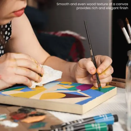 Arteza 19 Piece Abstract Wood Painting Kit {5}