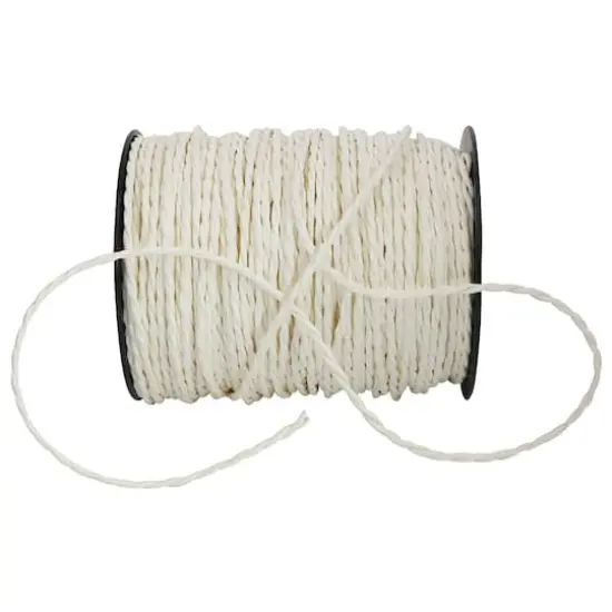JAM Paper 3/32" Home D&eacute;cor Trimmings Twisted Paper Cord White {1}
