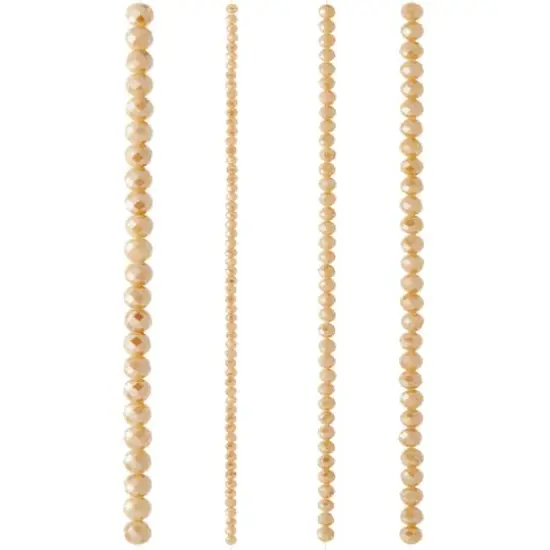 Champagne Faceted Glass Round Beads by Bead Landing&trade; {4}