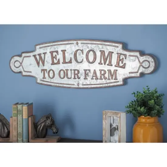 Brown Metal Farmhouse Sign Wall D&eacute;cor {7}