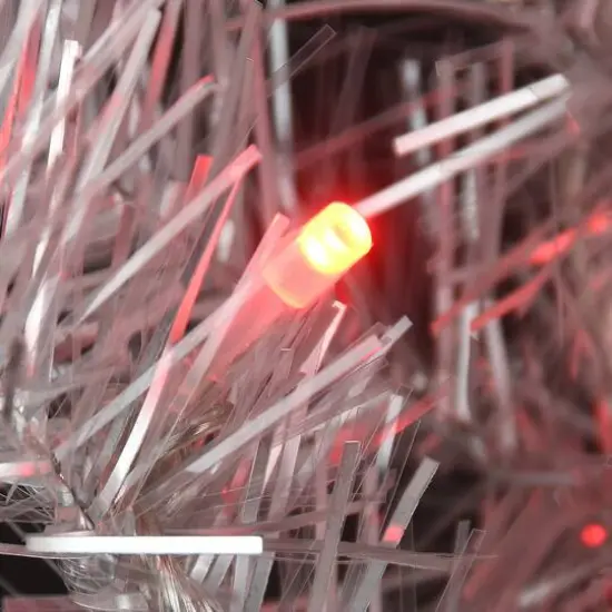 9ft. Pre-Lit Crystal Silver Metallic Garland {4}