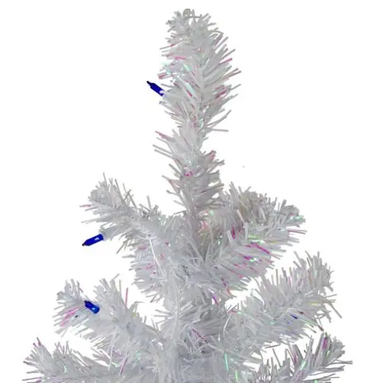 4ft. Pre-Lit Medium Pine Artificial Christmas Tree with Blue Lights {6}