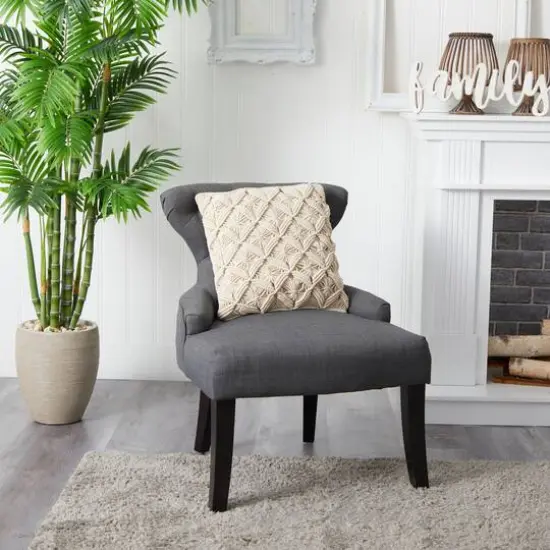 18" Bohemian Diamond Woven Macram&eacute; Pillow Cover {7}