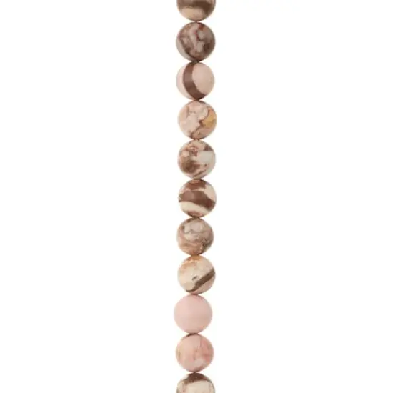 Brown Zebra Jade Round Beads, 8mm by Bead Landing&trade; {1}