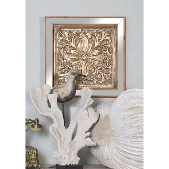 Brown & Silver Metal Glam Floral Wall D&eacute;cor Set {6}