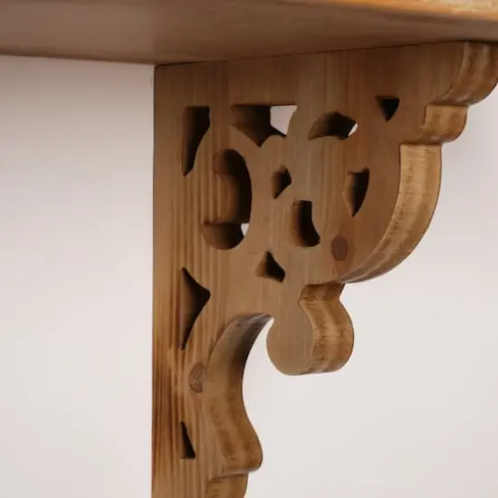 Natural Vintage Antique Distressed Wood Corbel Shelf Brackets (Set of 2) {4}