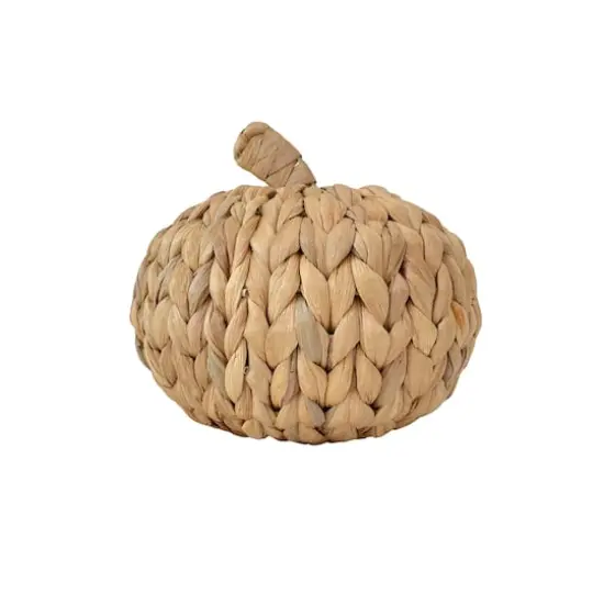 Natural Woven Water Hyacinth Pumpkin Tabletop D&eacute;cor by Ashland&reg; {1}