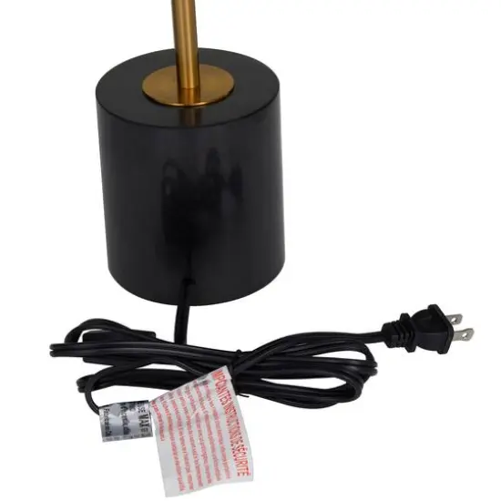 Silver Metal Orb Desk Lamp with Marble Base 6" x 15" x 19" {6}