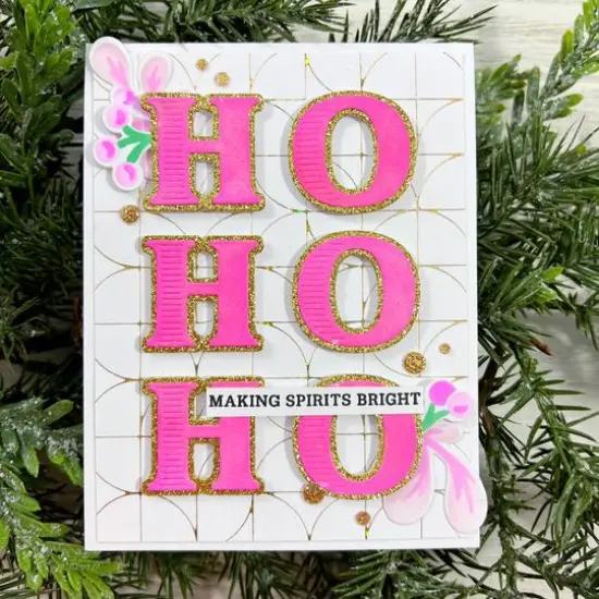 Pinkfresh Studio Quadrant Backdrop Hot Foil Plate {9}