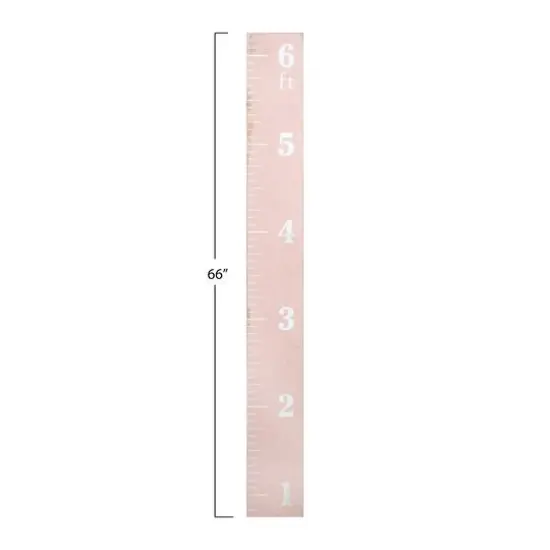 Hello Honey&reg; 66'' Pink Growth Chart Ruler Wall D&eacute;cor {5}
