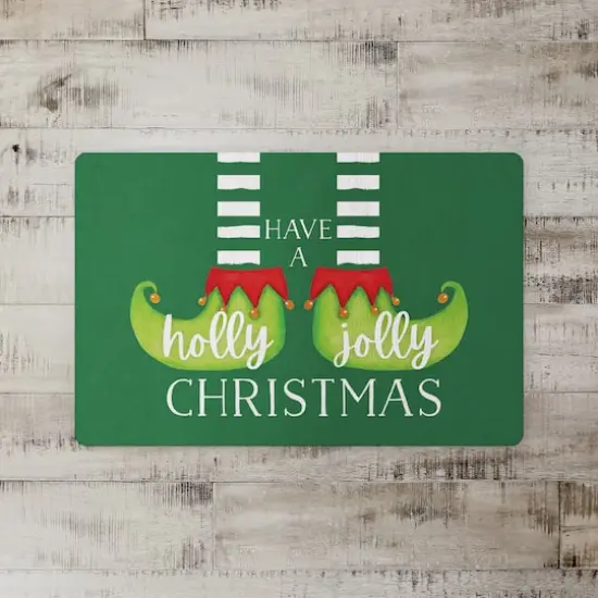 Have a Holly Jolly Christmas Elf Floor Mat {3}