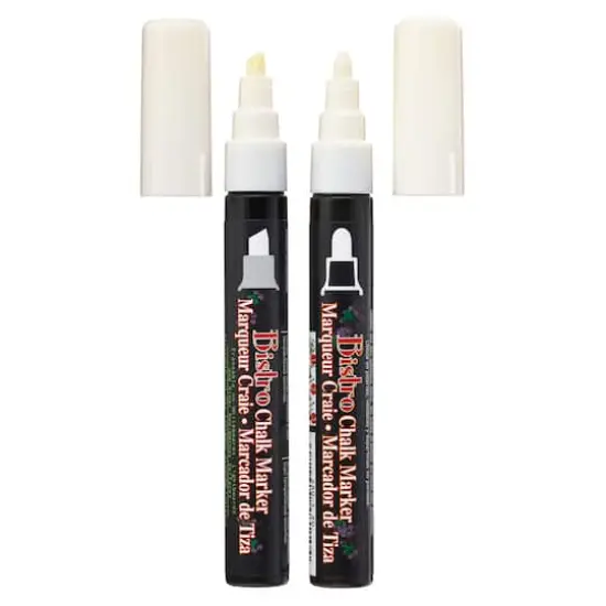 Marvy&reg; Uchida White Bistro Chalk Marker Set {1}