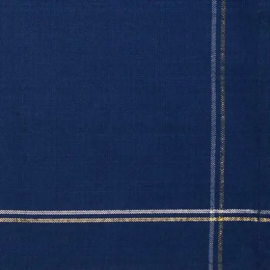 DII&reg; Blue with Silver & Gold Border Napkins, 6ct. {5}