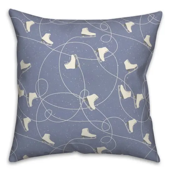 Skating Ice Skates18x18 Throw Pillow {1}