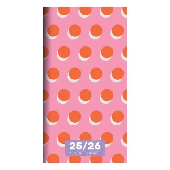 TF Publishing 2025-2026 Small Pink Orange Crush Monthly Pocket Planner {1}