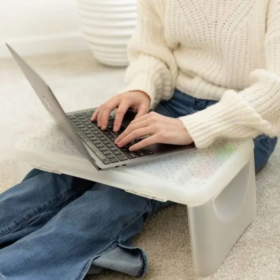 Everything Mary Multicolor Triangles Plastic Lap Desk {7}