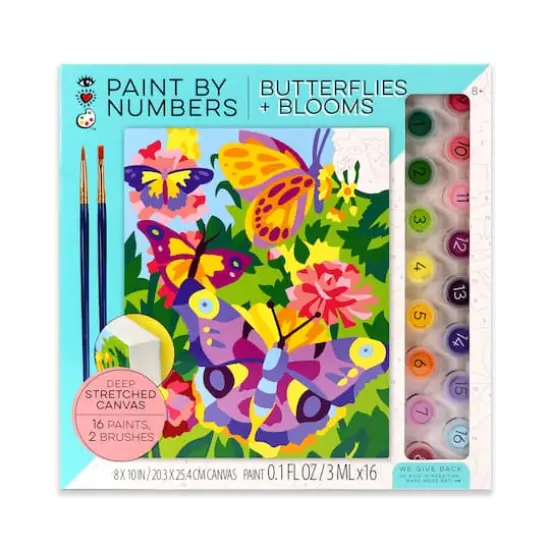 Paint by Numbers Butterflies and Blooms Craft Kit {1}