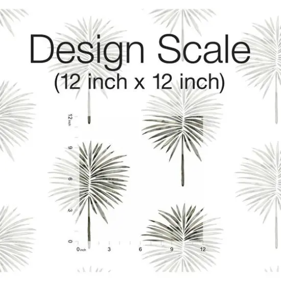 RoomMates Cat Coquillette Fun Fronds Peel & Stick Wallpaper Black/White {5}