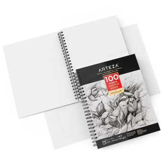 Arteza&reg; 9" x 12" Sketch Books, 2ct. {3}