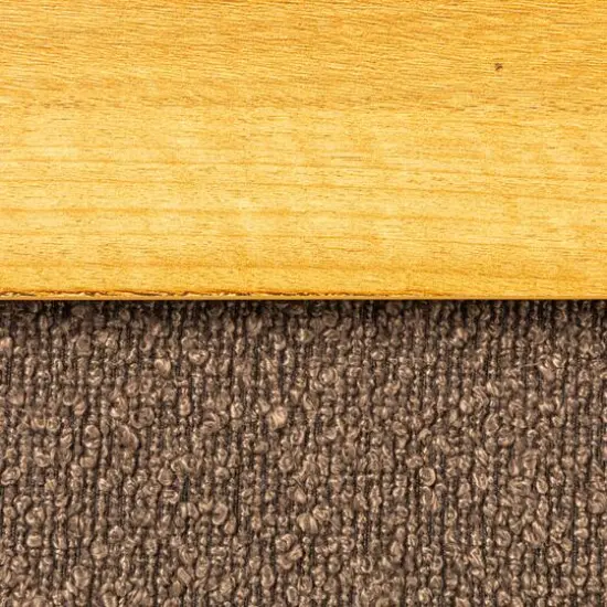 Household Essentials Versatile Boucle Ottoman with Hidden Storage Brown {6}