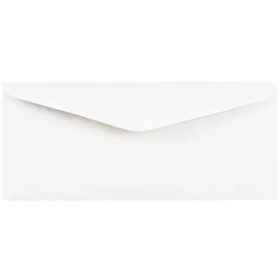 JAM Paper 4.5" x 10.37" White Business Envelopes {2}